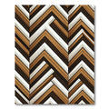 Modern Geometric Brown Chevron Herringbone Rug