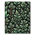 Botanical Pine Branch Forest Green Rug