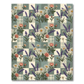 Sage Gingham Rose and Lavender Garden Rug