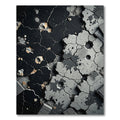 Industrial Black Concrete Cracked Surface Rug
