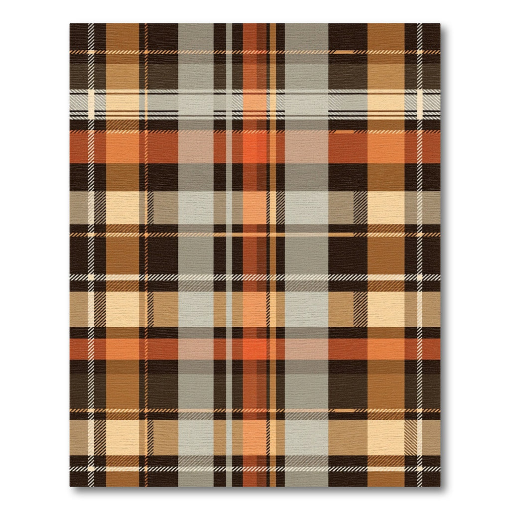 Modern Plaid Earthy Tone Tartan Rug