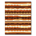 Earthy Tones Geometric Stripe Rug