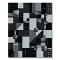 Monochromatic Abstract Geometric Composition Rug
