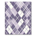 Modern Lavender Geometric Argyle Rug