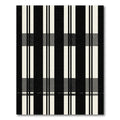 Bold Black and White Plaid Rug