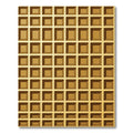 Golden Grid Geometric Waffle Texture Rug