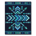 Geometric Blue Arrow Zenith Accent Rug