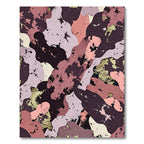 Mauve Amethyst Splatter Organic Rug