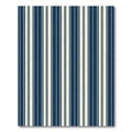 Classic Navy and Cream Pinstripe Rug