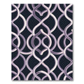 Sophisticated Lavender Interlocking Curve Geometric Rug