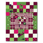 Vibrant Geometric Picnic Plaid Area Rug