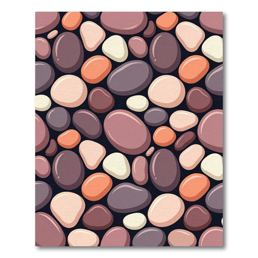 Smooth Pebble Cluster Color Blend Rug