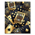 Golden Playing Card Royal Casino Accent Rug