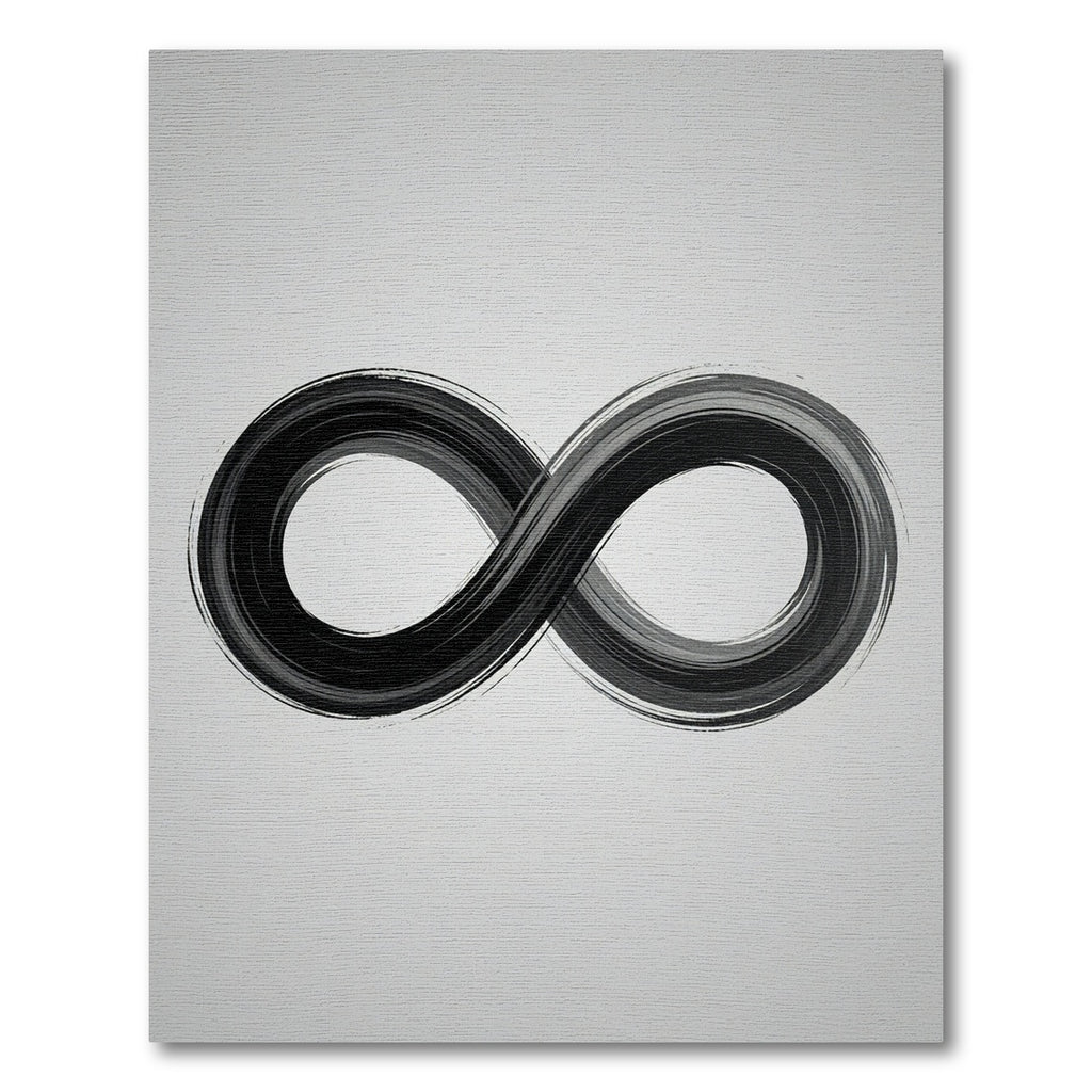 Black Ink Infinity Symbol Rug