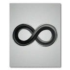 Black Ink Infinity Symbol Rug
