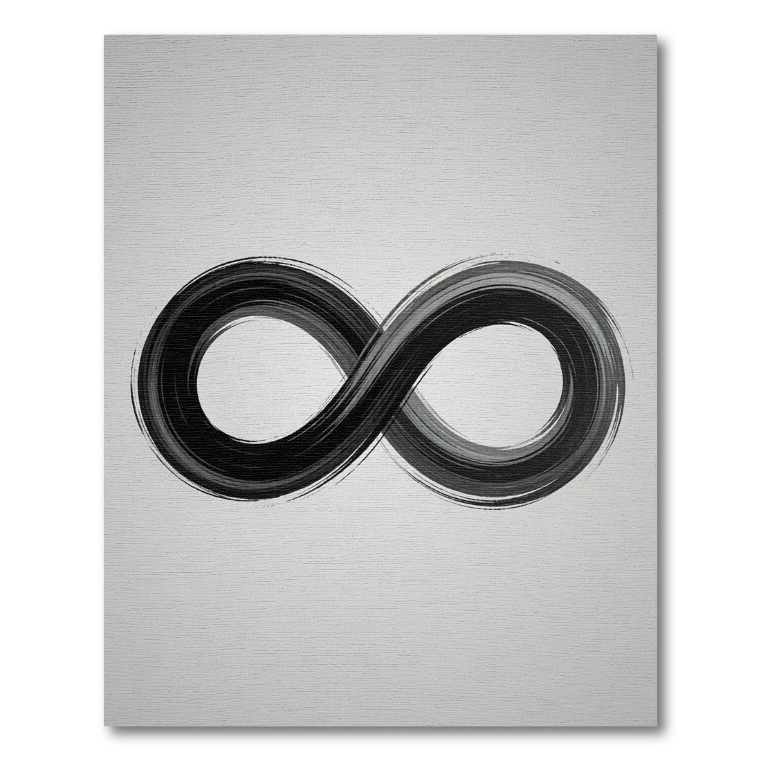 Black Ink Infinity Symbol Rug
