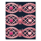 Pink Ribbon Heart Gala Rug