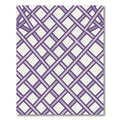 Lavender Intersecting Lattice Grid Rug