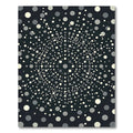 Modern Geometric Polka Dot Spiral Rug