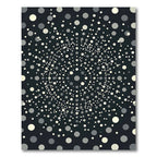 Modern Geometric Polka Dot Spiral Rug