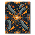 Gray Bean Asteroid Burst Rug