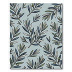 Sage Olive Branch Botanical Illustration Rug