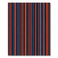 Bold Orange Blue Vertical Stripes Rug
