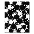 Bold Monochrome Geometric Abstract Hexagon Rug