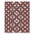 Blush Pink Geometric Diamond Lattice Rug