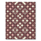 Blush Pink Geometric Diamond Lattice Rug