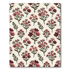 Vintage Pink Botanical Floral Bouquet Rug
