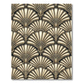 Cream Fan Shell Geometric Repeat Rug