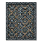 Antique Floral Lattice Roses Rug