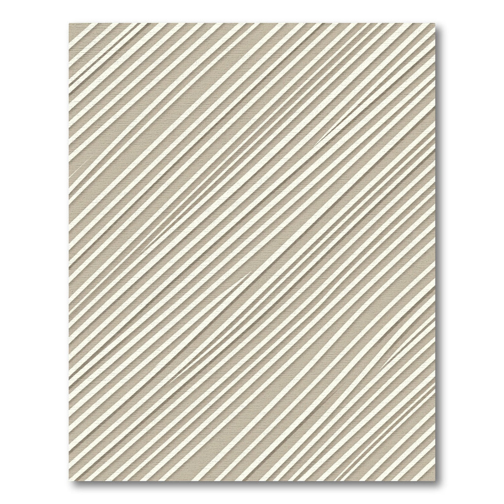 Beige Subtle Diagonal Stripe Rug