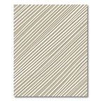 Beige Subtle Diagonal Stripe Rug
