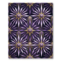 Ornate Purple Sunburst Geo Rug