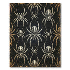 Gothic Black and Gold Spider Art Rug