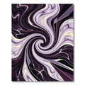 Abstract Purple Swirl Marble Art Rug