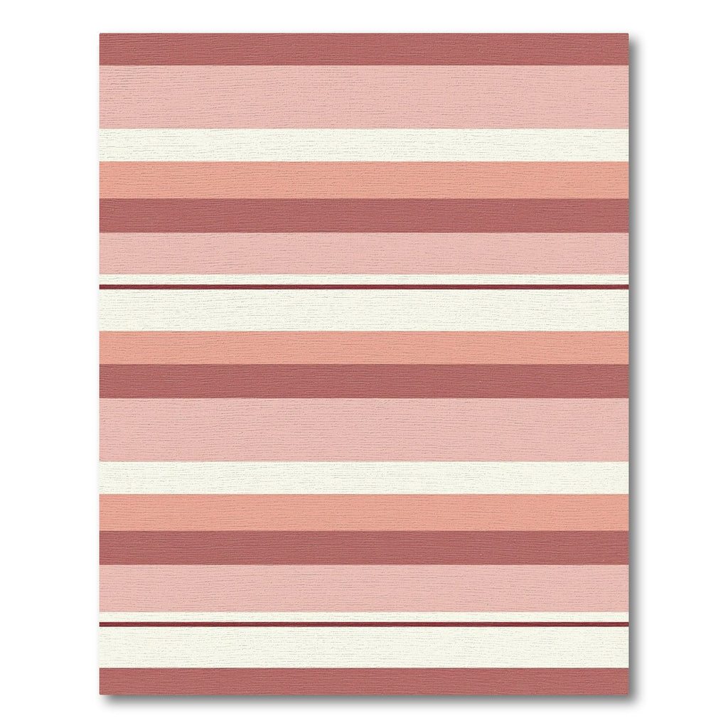 Terracotta Blush Striped Layers Rug