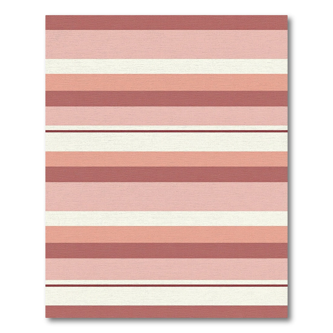 Terracotta Blush Striped Layers Rug