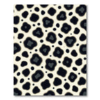 Modern Minimalist Monochrome Leopard Spot Rug