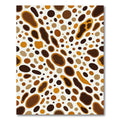 Modern Abstract Spotted Ochre Earthy Rug