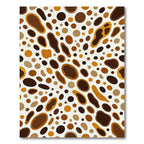 Modern Abstract Spotted Ochre Earthy Rug