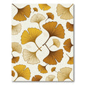 Golden Ginkgo Leaf Autumn Botanical Rug