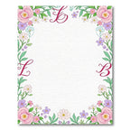 Pastel Floral Corner Border Accents Rug