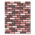 Pink Brick Texture Rug