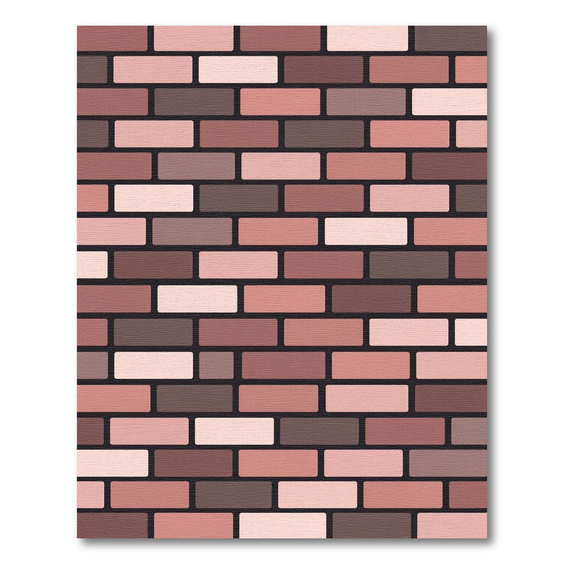 Pink Brick Texture Rug