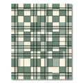 Sage Green Modern Plaid Composition Rug