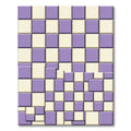Checkerboard Lilac Tonal Tints Rug