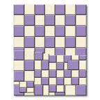 Checkerboard Lilac Tonal Tints Rug